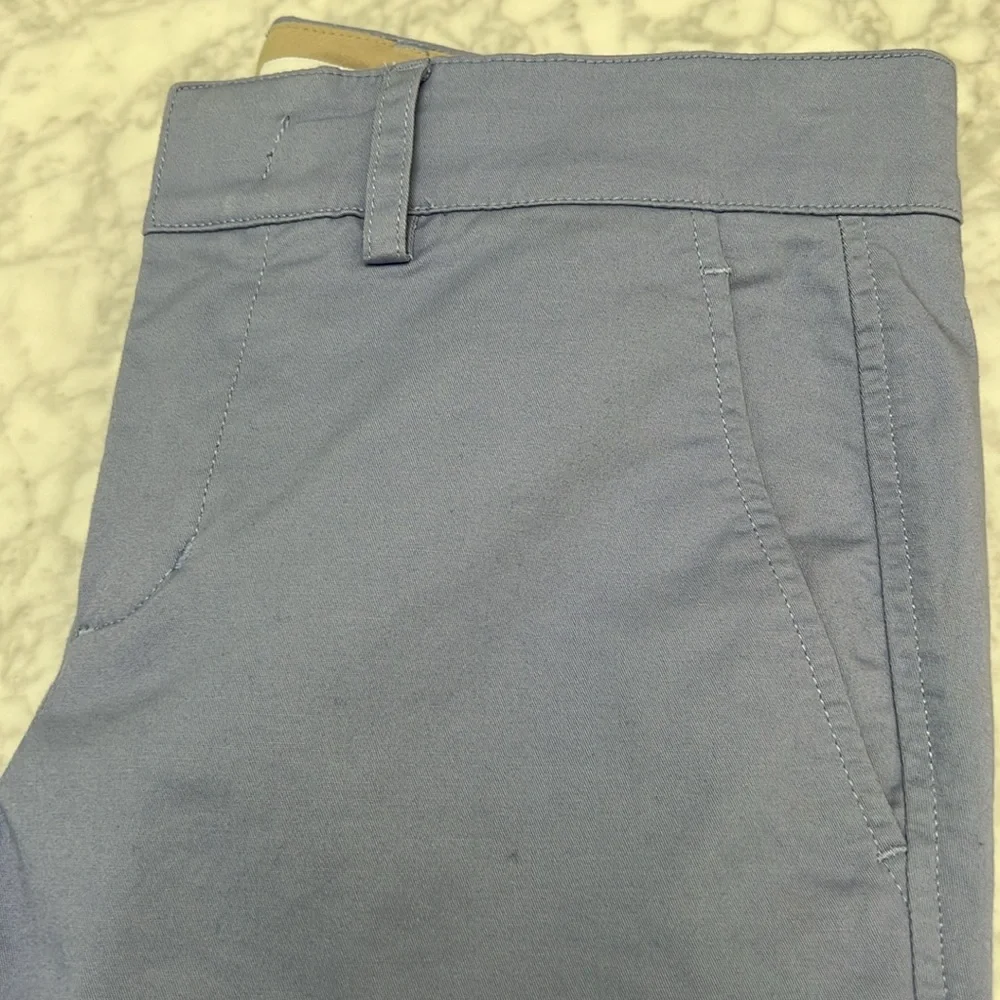 Vince Sky Blue Cotton Flat Front Pant. 0 - Picture 2 of 7